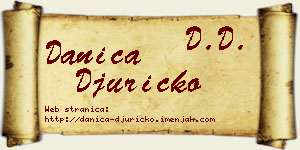 Danica Đuričko vizit kartica
